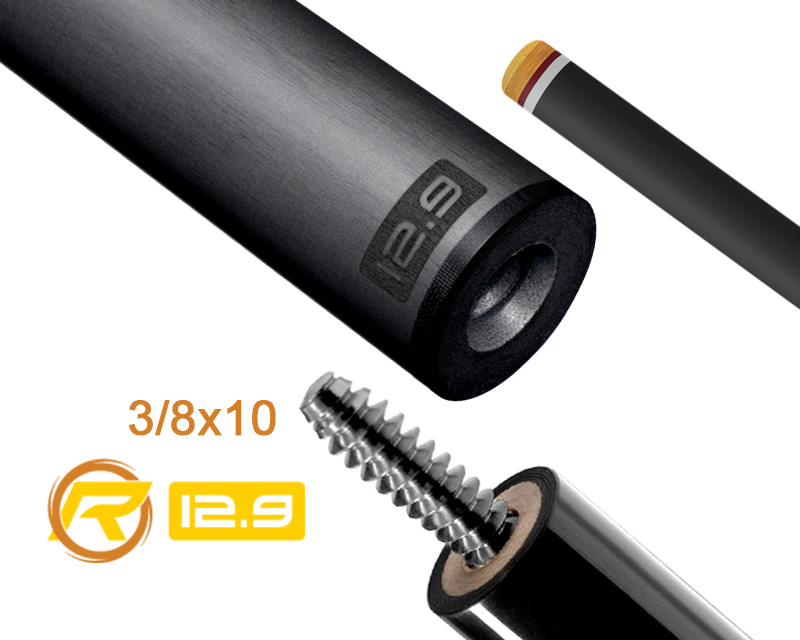 Predator REVO Cue Shaft 12.9mm Carbon, 3/8x10 joint WVP