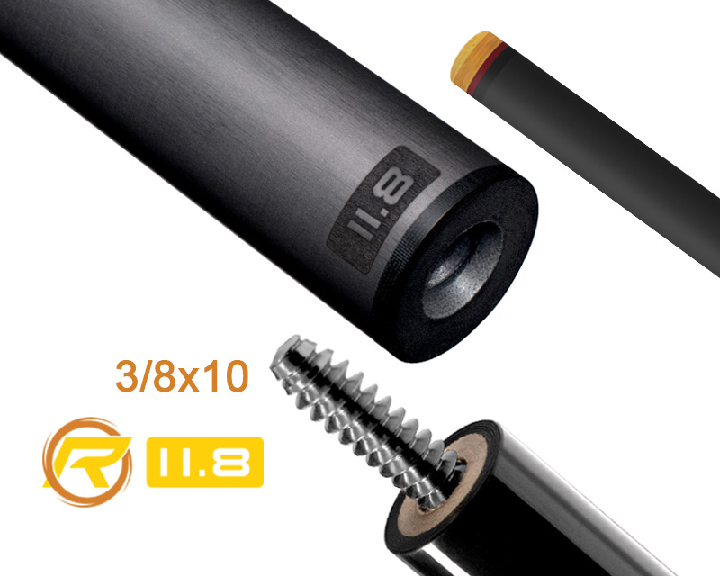 Predator REVO Cue Shaft 11.8mm Carbon, 3/8x10 joint BVP