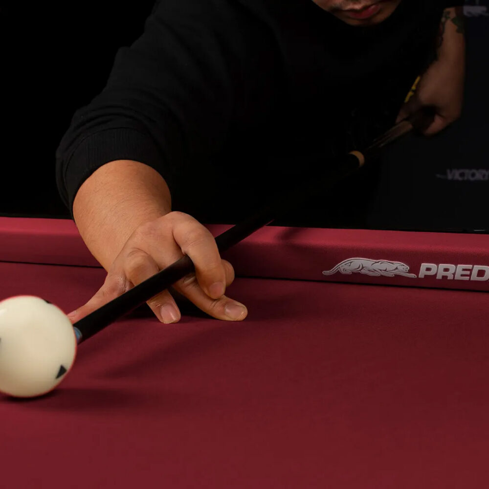Predator Arcadia Select  Pool table Cloth 7ft Burgundy