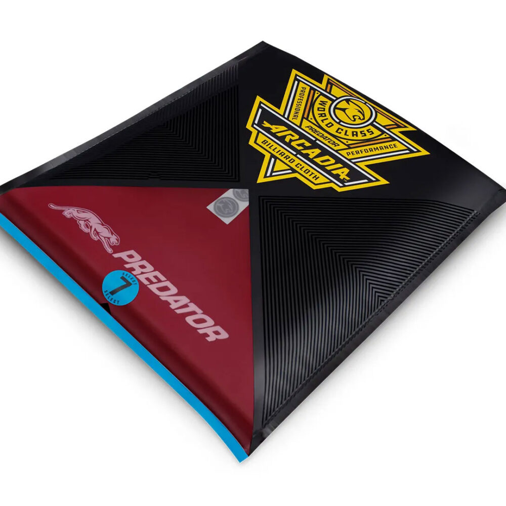 Predator Arcadia Select  Pool table Cloth 7ft Burgundy