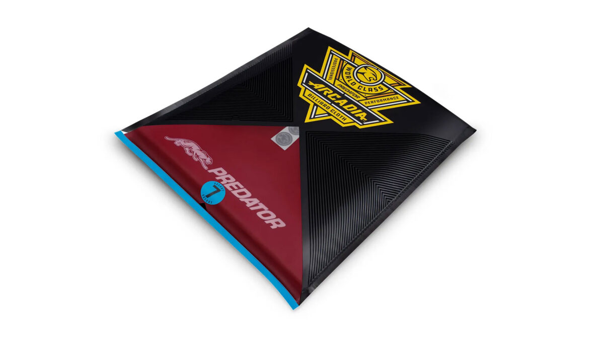 Predator Arcadia Select  Pool table Cloth 7ft Burgundy