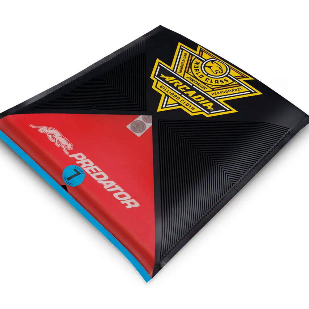 Predator Arcadia Select  Pool table Cloth 7ft Red