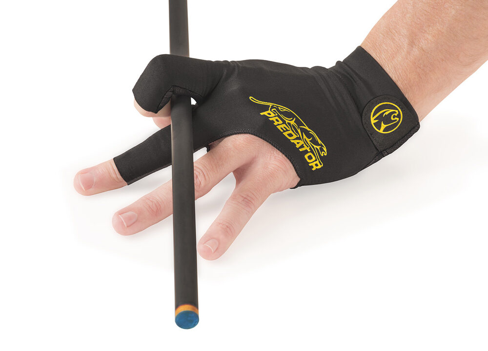 Billard-Handschuh-Predator-SecondSkin-Schwarz-Gelb-Bridge