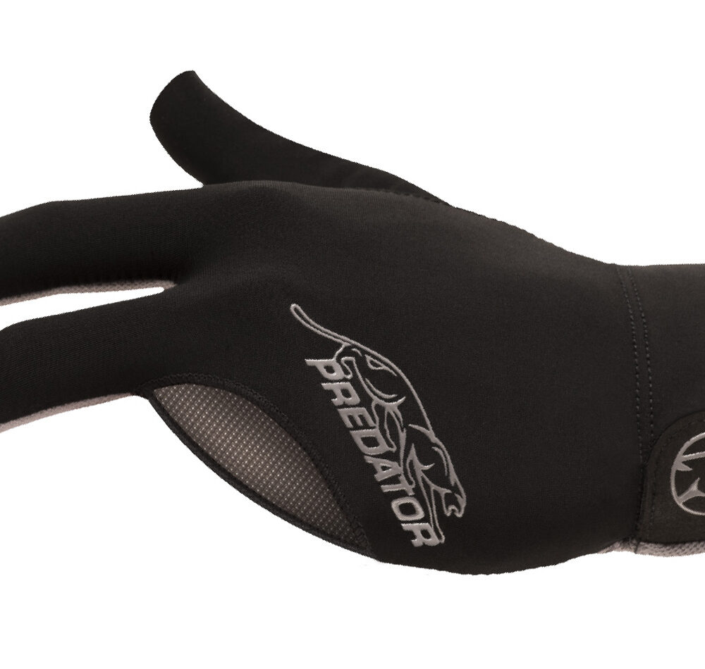 Billard-Handschuh-Predator-SecondSkin-Schwarz-Grau