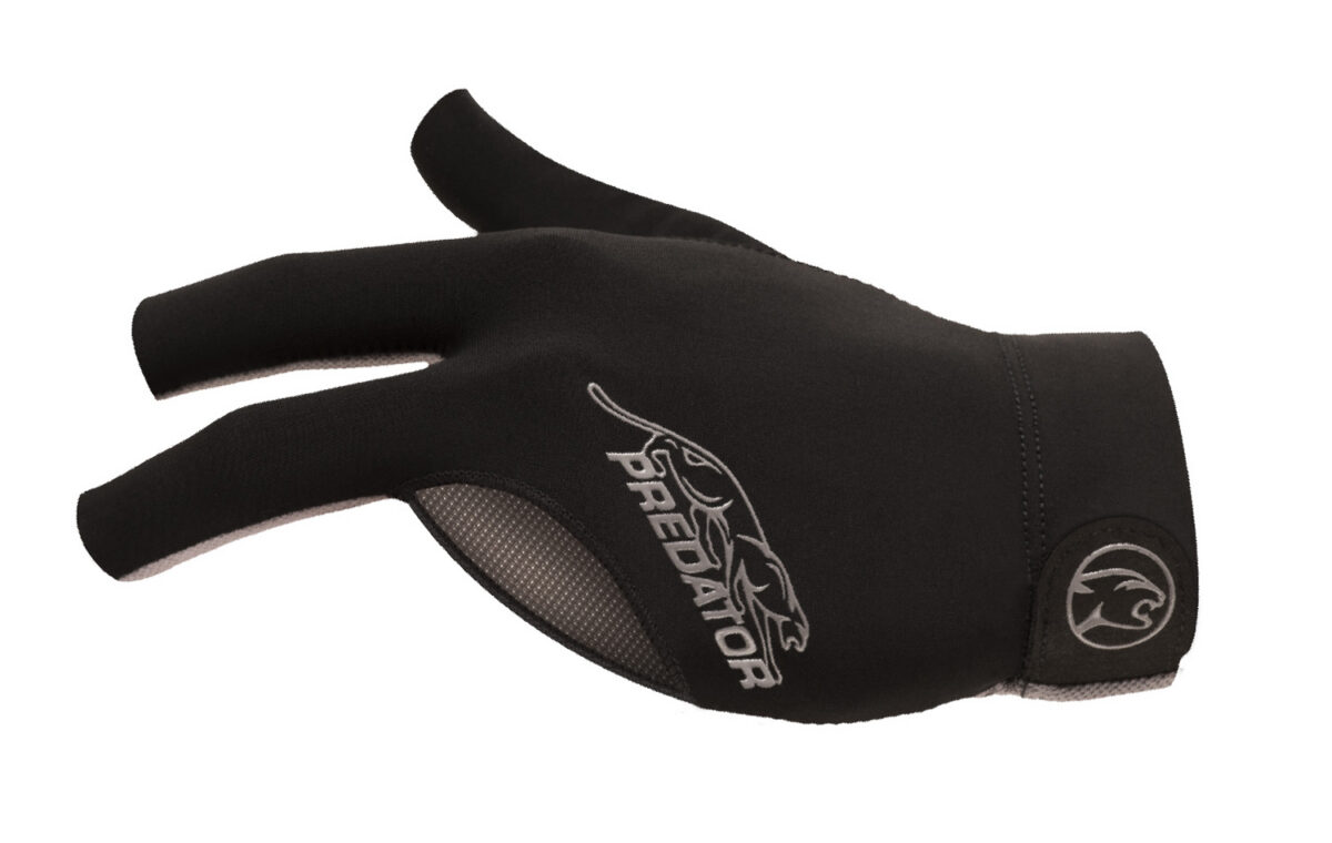 Billard-Handschuh-Predator-SecondSkin-Schwarz-Grau