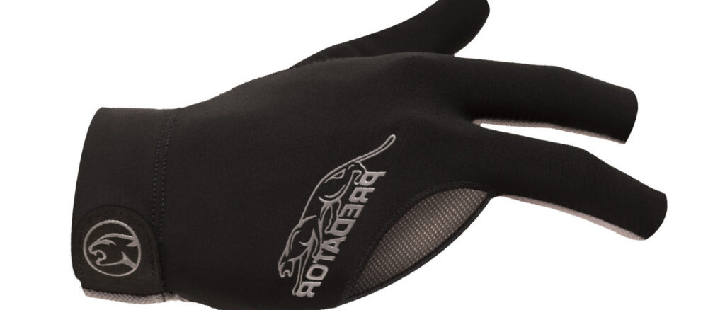 Billard-Handschuh-Predator-SecondSkin-Schwarz-Grau-Lefthand