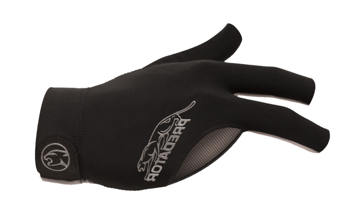 Billard-Handschuh-Predator-SecondSkin-Schwarz-Grau-Lefthand