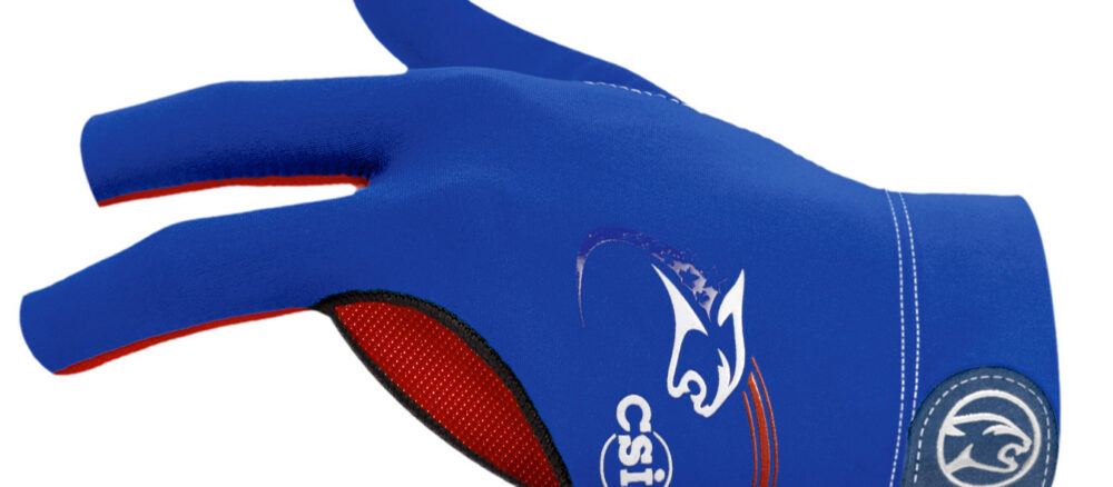 Billiard Glove Predator  USPBS Second-Skin, Blue / Red, XXS-XXL, left hand