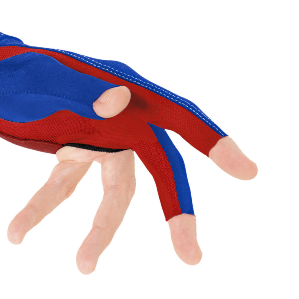 Billiard Glove Predator  USPBS Second-Skin, Blue / Red, XXS-XXL, left hand