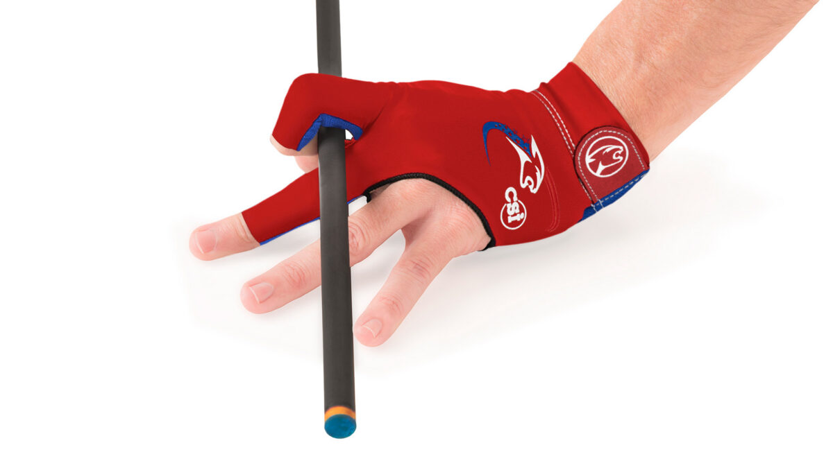 Billiard Glove Predator  USPBS Second-Skin, Red-Blue, XXS-XXL, left hand