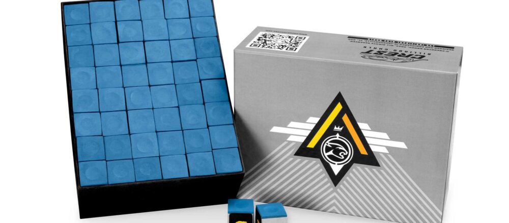 Billiard Chalk Predator Crest Blue 144pc.