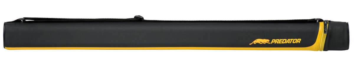 30050Y-Predator-Cue-Hard-Case-1B1S-yellow-black-Queuekoecher-Front Pool Cue Hard Case Predator 1x1, Black & Yellow with Shoulder Strap