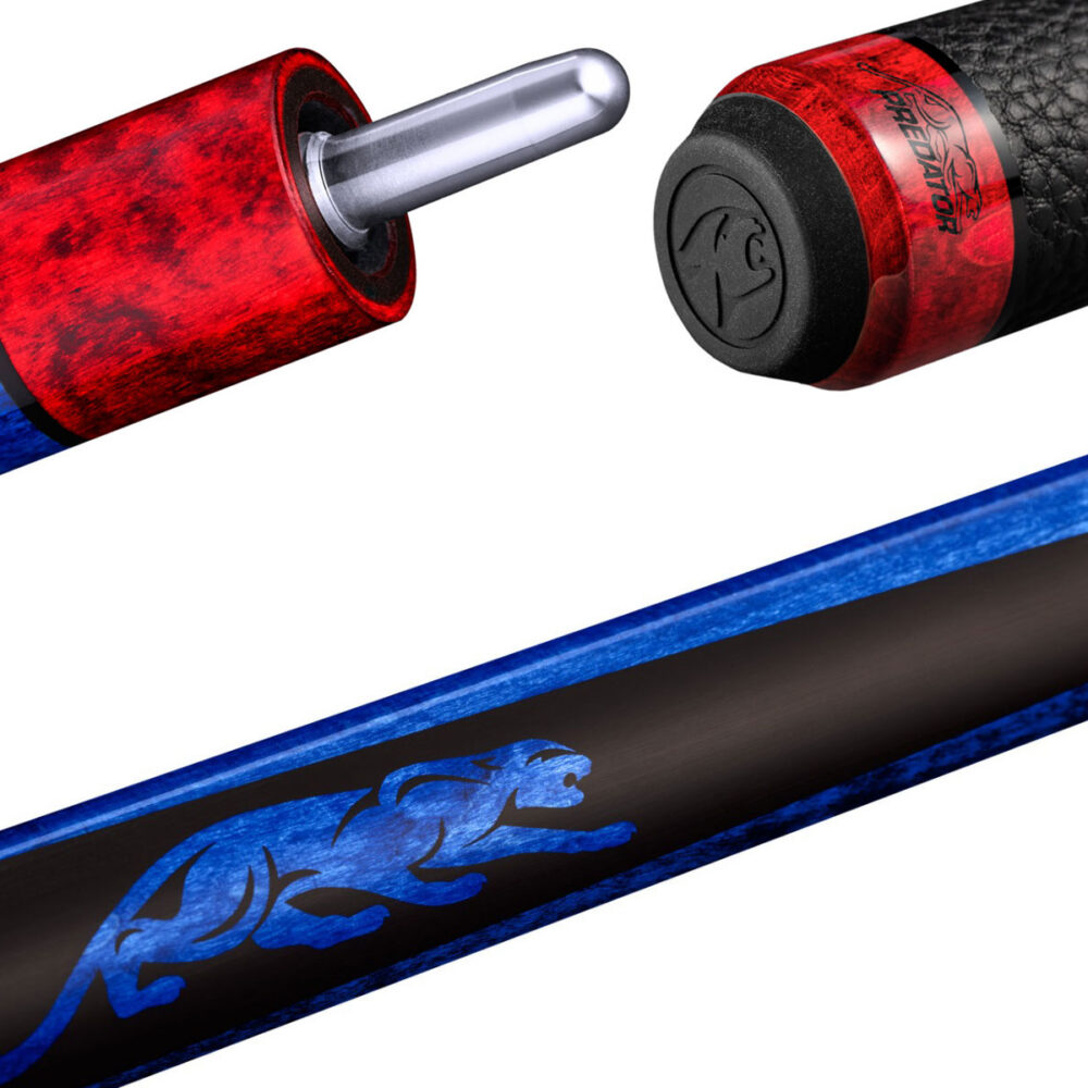 Pool Cue Predator SP2 REVO USPBS Blue Curly Maple, Uni-Loc