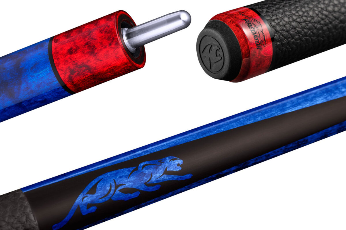 Pool Cue Predator SP2 REVO USPBS Blue Curly Maple, Uni-Loc
