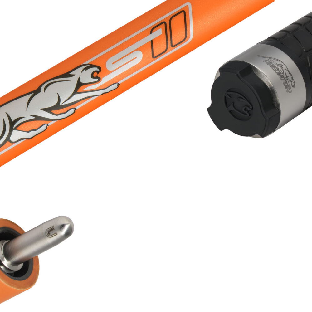 Pool Cue Predator Sport Flare Orange Pool Cue, Sport Wrap, Uni-Loc Joint