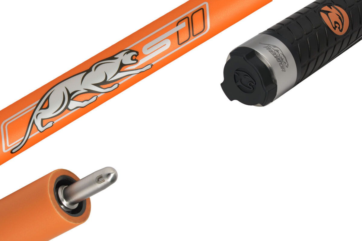 Pool Cue Predator Sport Flare Orange Pool Cue, Sport Wrap, Uni-Loc Joint