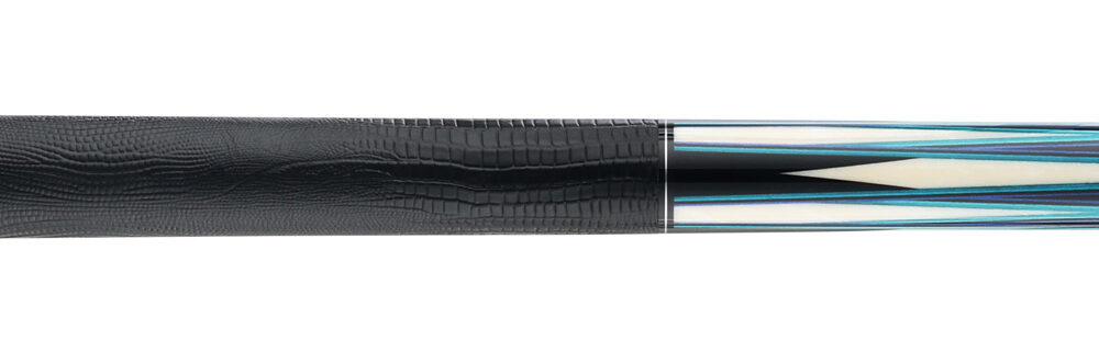 Predator LE True Splice 16 Pool Cue - Ebony with Blue/Teal Points - Leather Wrap