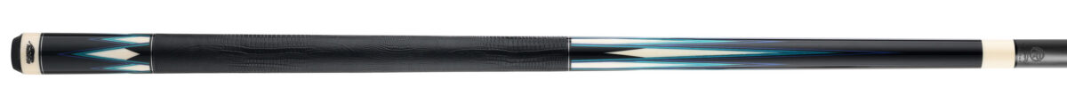 Predator LE True Splice 16 Pool Cue - Ebony with Blue/Teal Points - Leather Wrap