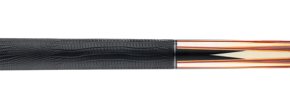 Predator LE True Splice 16 Pool Cue - Ebony with Red/Orange Points - Leather Wrap