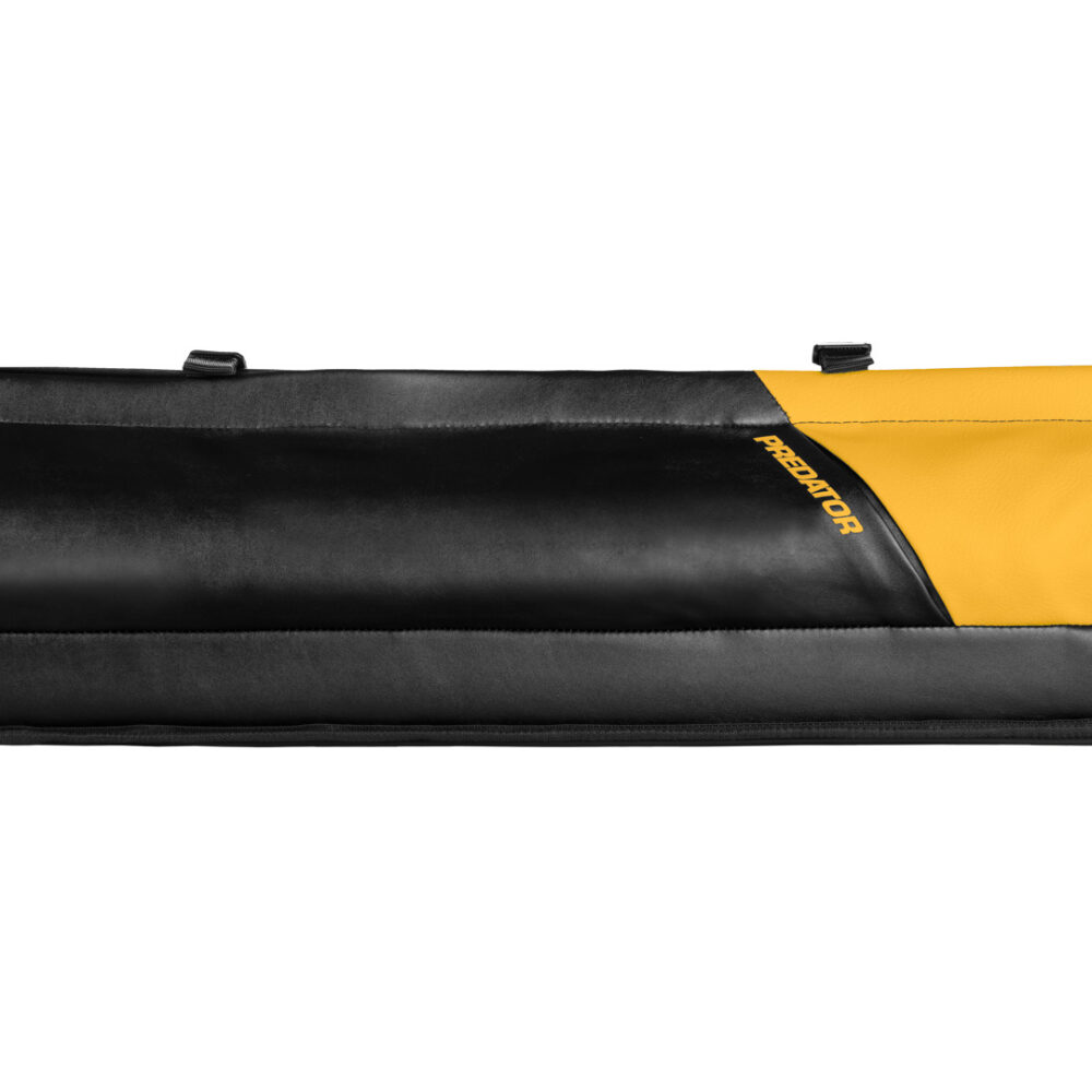 30046-Queuekoecher-Predator-Urbain-Black-Yellow-2x4-side Hard Case Predator URBAIN 2/4, Black and Yellow with shoulder strap
