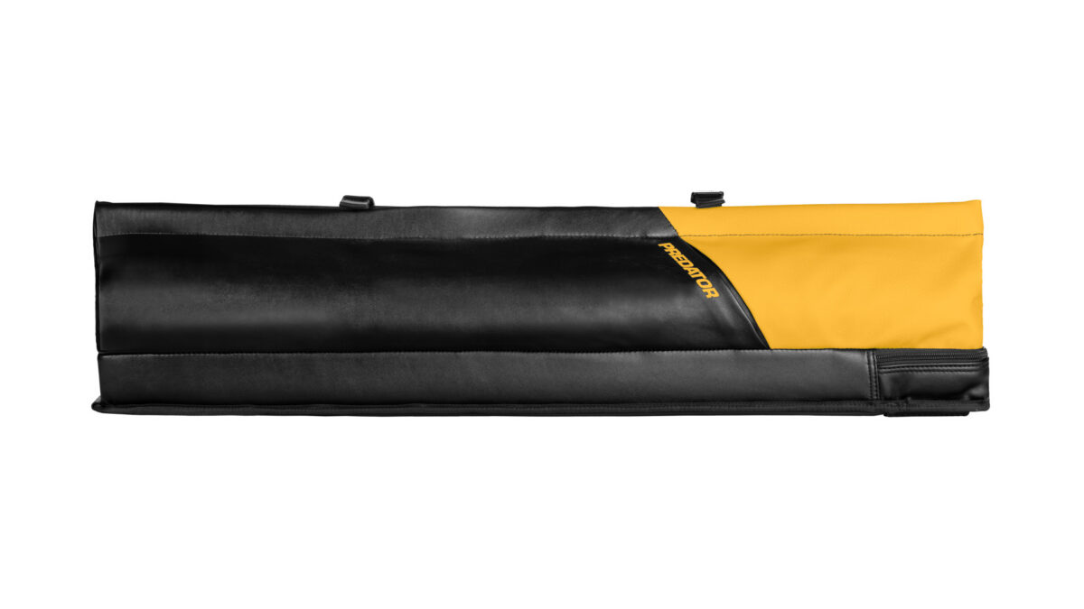 30046-Queuekoecher-Predator-Urbain-Black-Yellow-2x4-side Hard Case Predator URBAIN 2/4, Black and Yellow with shoulder strap
