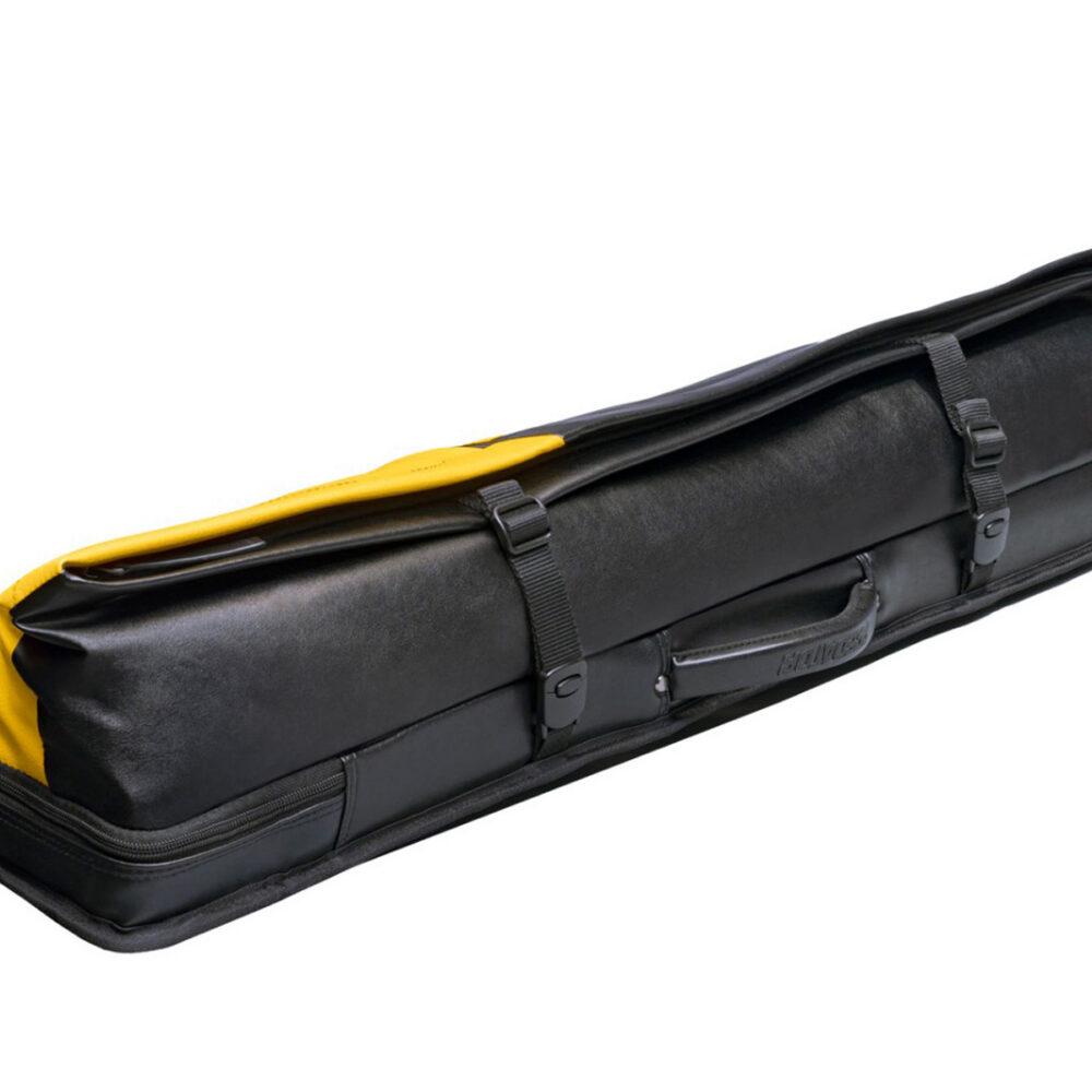 30047-Queuekoecher-Predator-Urbain-Black-Yellow-3x5 Hard Case Predator URBAIN 3/5, Black/Yellow with shoulder strap