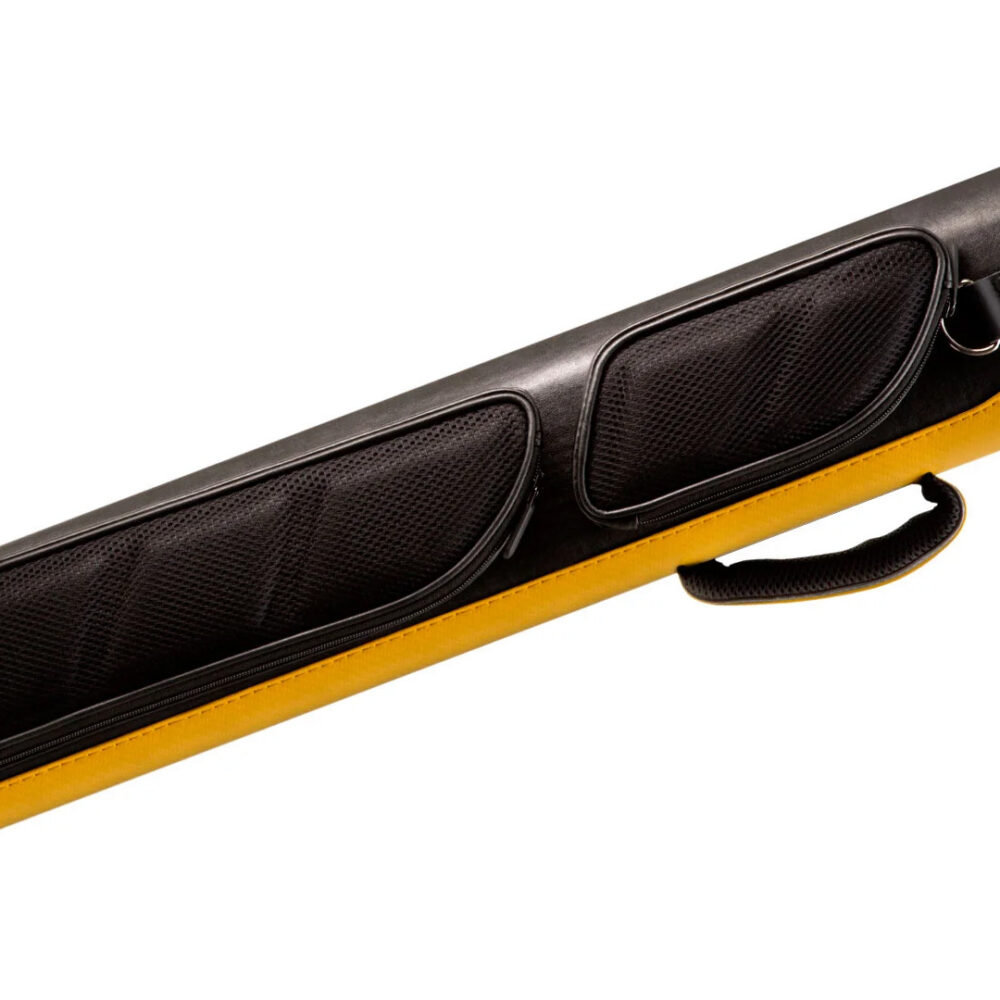Predator Sport Black/Yellow Pool Cue Case, 2 Butts x 4 Shafts
