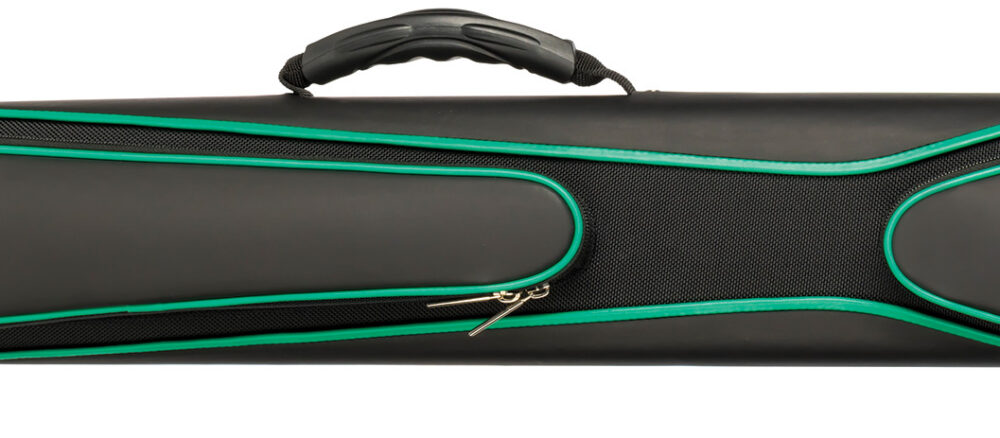 Hard cue case McDermott sport, black/green, 3x5 backpack-style shoulder straps
