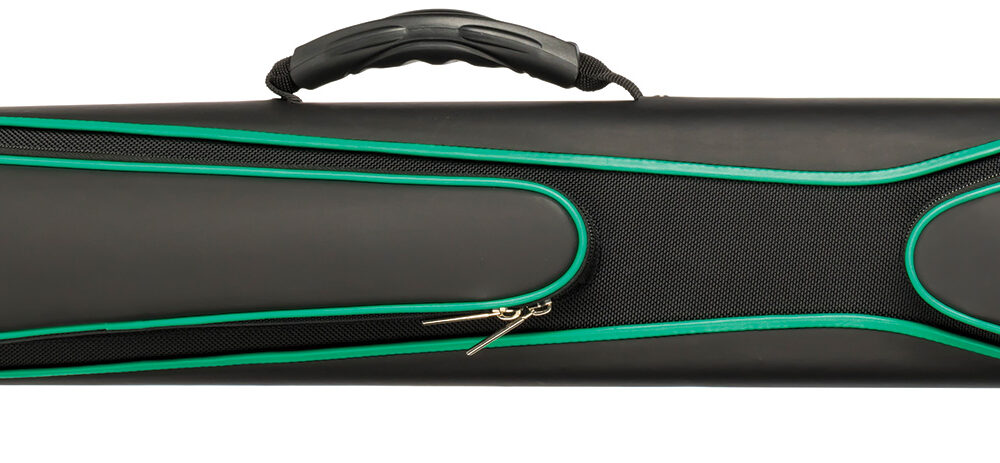 Hard cue case McDermott sport, black/green, 3x5 backpack-style shoulder straps