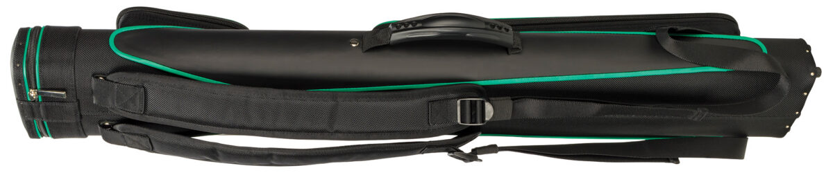 Hard cue case McDermott sport, black/green, 3x5 backpack-style shoulder straps