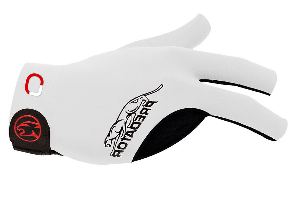 Billiard Glove Predator Second Skin Jasmin Ouschan Signature, White, XXS-XXL, right hand