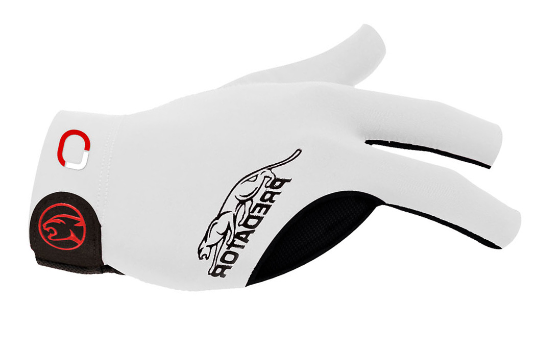 Billiard Glove Predator Second Skin Jasmin Ouschan Signature, White, XXS-XXL, right hand