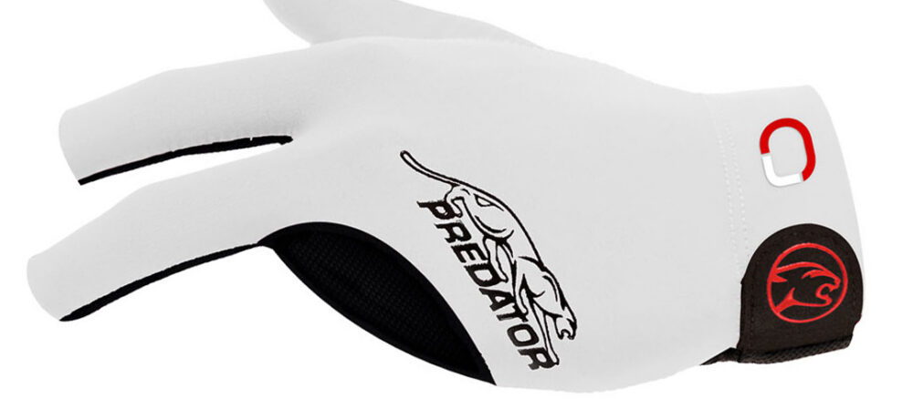 Billiard Glove Predator Second Skin Jasmin Ouschan Signature, White, XXS-XXL, left hand