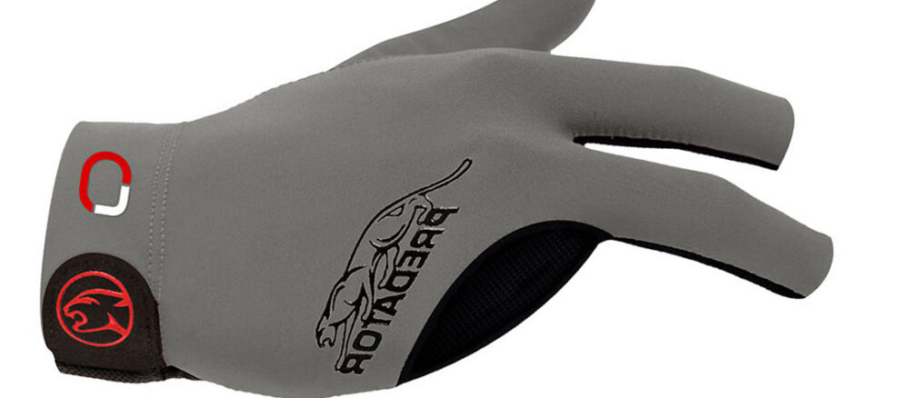 Billiard Glove Predator Second Skin Jasmin Ouschan Signature, Gray, XXS-XXL, right hand