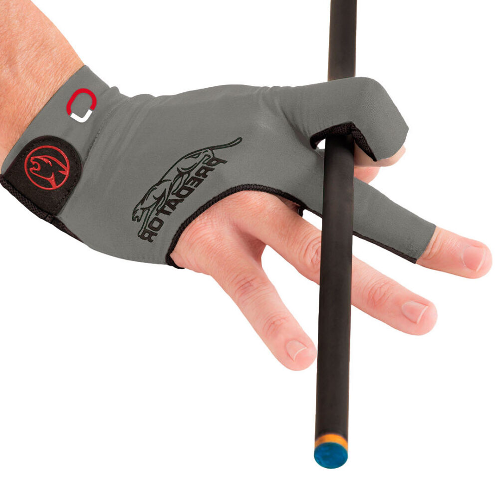 Billiard Glove Predator Second Skin Jasmin Ouschan Signature, Gray, XXS-XXL, right hand