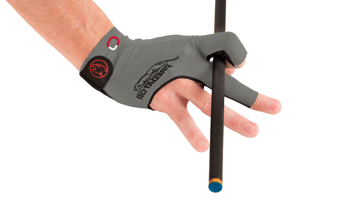 Billiard Glove Predator Second Skin Jasmin Ouschan Signature, Gray, XXS-XXL, right hand