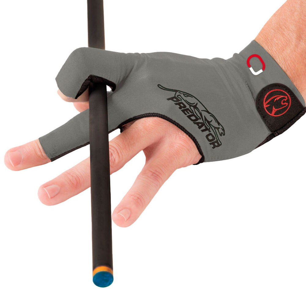 Billiard Glove Predator Second Skin Jasmin Ouschan Signature, Gray, XXS-XXL, left hand