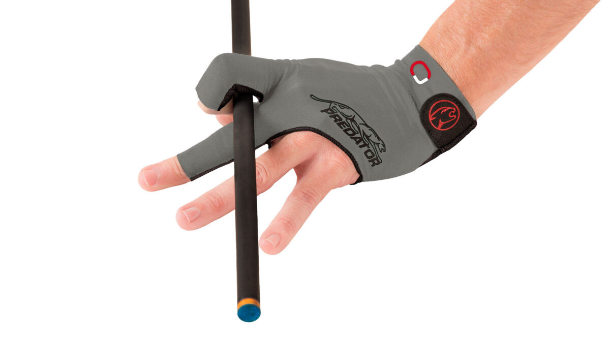 Billiard Glove Predator Second Skin Jasmin Ouschan Signature, Gray, XXS-XXL, left hand