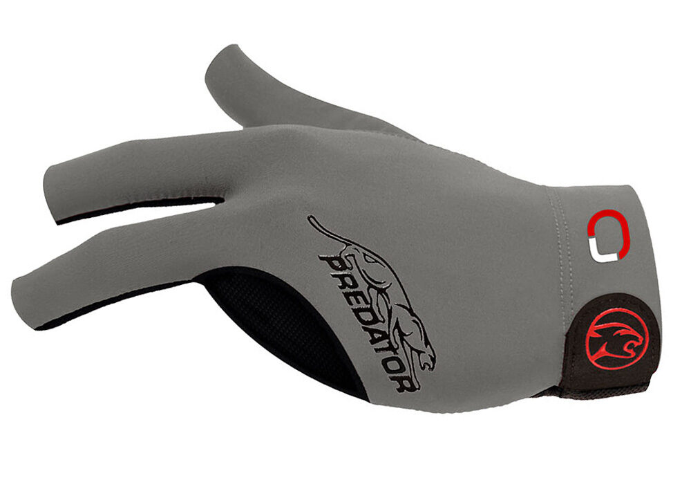 Billiard Glove Predator Second Skin Jasmin Ouschan Signature, Gray, XXS-XXL, left hand