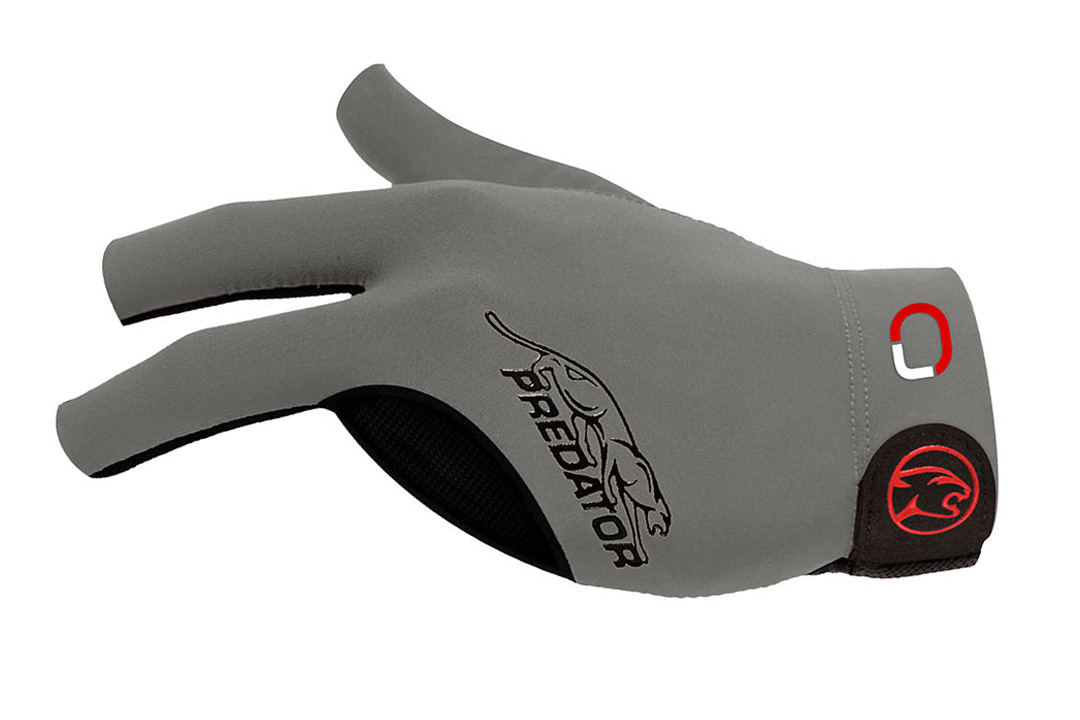 Billiard Glove Predator Second Skin Jasmin Ouschan Signature, Gray, XXS-XXL, left hand