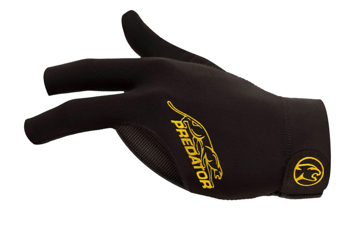 Glove Predator Second-Skin, Black/Yelow, Closed Thumb S-XL, left hand