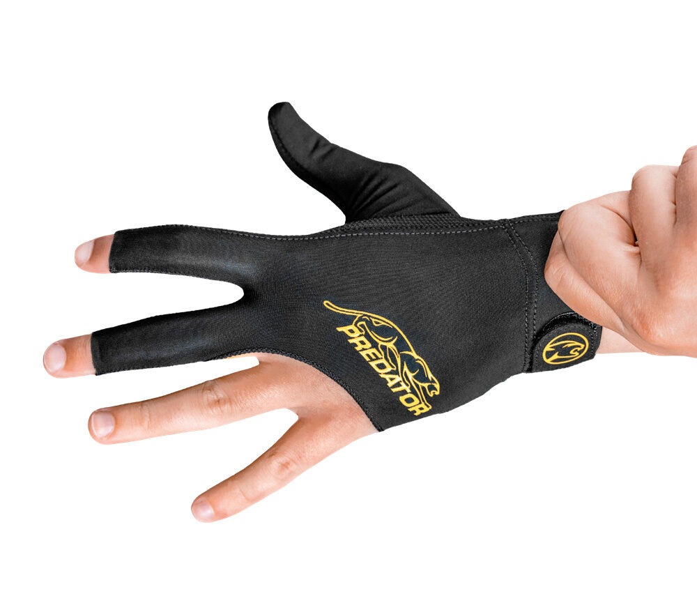 Glove Predator Second-Skin, Black/Yelow, Closed Thumb S-XL, left hand