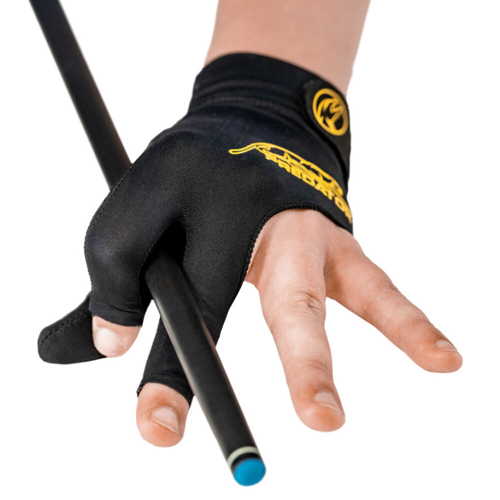 Glove Predator Second-Skin, Black/Yelow, Closed Thumb S-XL, left hand
