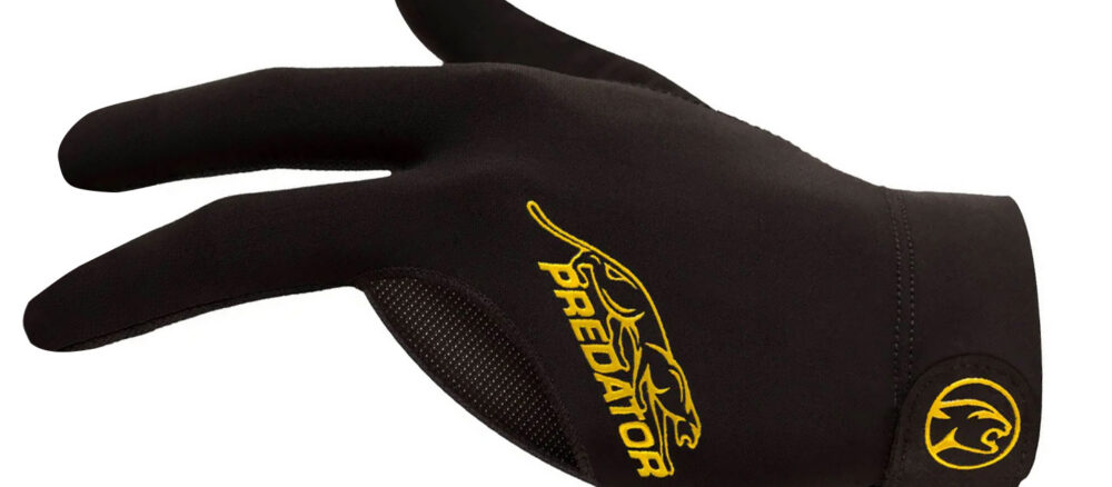 Glove Predator Second-Skin, Black/Yelow, Closed Fingers S-XL, left hand