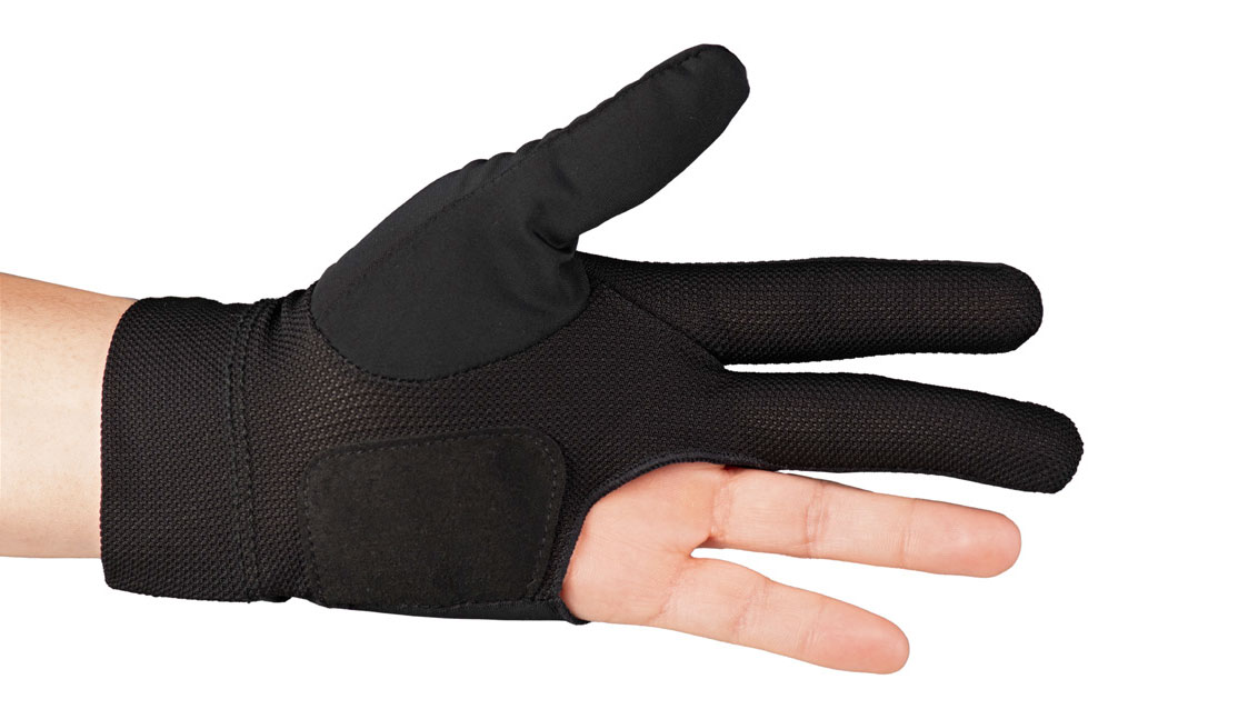 Glove Predator Second-Skin, Black/Yelow, Closed Fingers S-XL, left hand