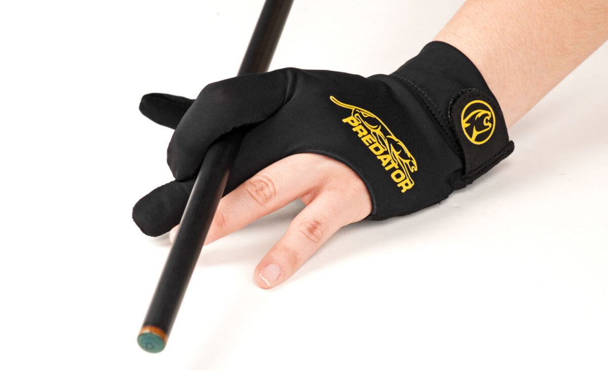Glove Predator Second-Skin, Black/Yelow, Closed Fingers S-XL, left hand