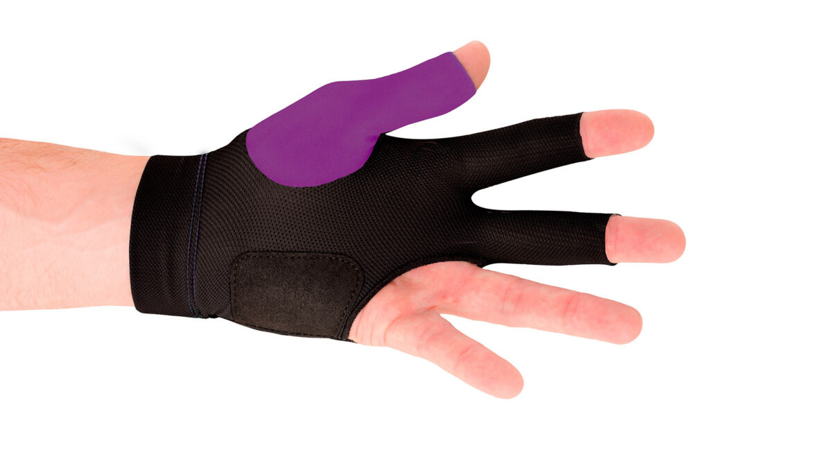 Glove Predator Second-Skin, Purple/Gray, XXS-XXL, left hand