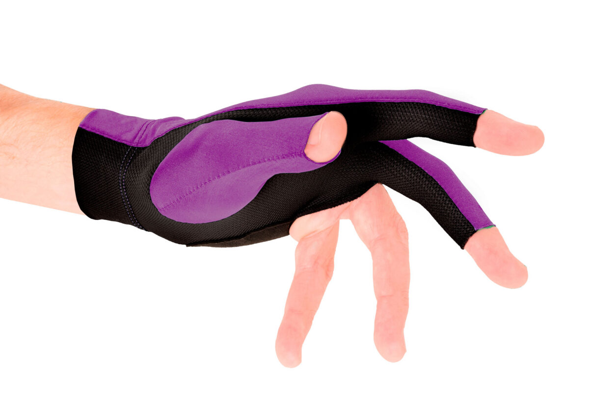 Glove Predator Second-Skin, Purple/Gray, XXS-XXL, left hand