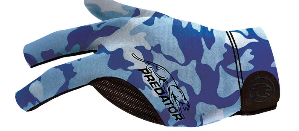 Glove Predator Second-Skin, Blue/Teal Camo, XXS-XXL, left hand