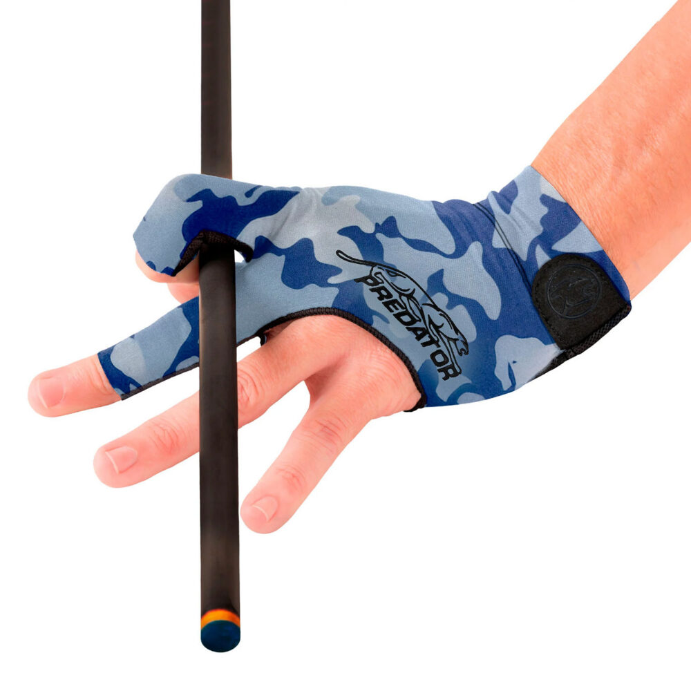 Glove Predator Second-Skin, Blue/Teal Camo, XXS-XXL, left hand